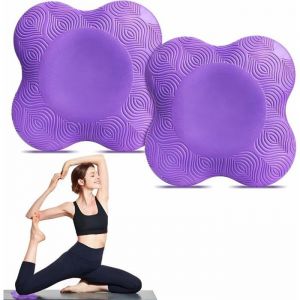 Coussins pour genoux de yoga - Lot de 2 - Tapis de protection pour genoux de yoga - Coussin d&eacute;quilibre sportif - Tapis de yoga