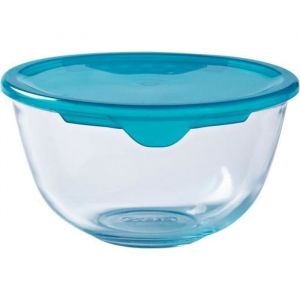 PYREX Bol de préparation + couvercle en plastique 16 cm transparent