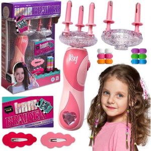 Machine &agrave; Tresser les Cheveux Fille Appareil a Tresser les Cheveux Automatique Tresse Cheveux Enfant Kit Coiffure pour Fille