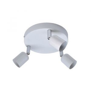 Plafonnier - Basic - 3 spots - Blanc - GU10 - Int&eacute;rieur