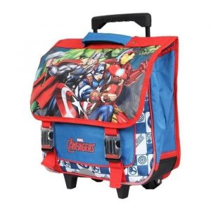 Cartable Trolley - Avengers - Multicolore - Toile synthétique - Bretelles ajustables - Qualité supérieure
