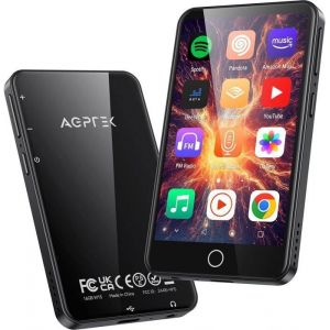 80Go Lecteur MP3 MP4 Bluetooth WiFi AGPTEK 35 Écran Tactile MP3 Android 8.1 avec Spotify Deezer Audible Amazon Music