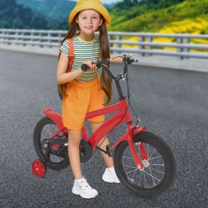 V&eacute;lo pour Enfant-14 Pouces-avec Roues dentra&icirc;nement et Garde-Boue-Hauteur Assise/Guidon r&eacute;glable-&eacute;quilibre et p&eacute;dale-Gar&ccedil;on/Fille