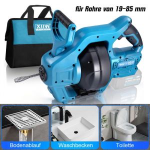 650 RPM 76m Furet D&eacute;boucheur de Canalisation Sans Fil pour Flexible Spiral&eacute; de &Oslash;19-85mm  Produit Entretien Sanitaire Plomberie