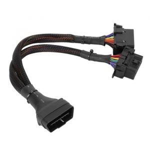 Omabeta Répartiteur OBD Adaptateur séparateur 1 à 2 OBD rallonge de câble en Y outil de Diagnostic de voiture auto outil