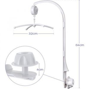 Support de mobile b&eacute;b&eacute; musical de bras + Wind-up Music Box musique confortable pouvoir porter beaucoup robot poup&eacute;es