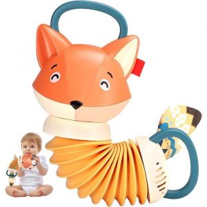 Jouet musical en accordéon pour enfants accordéon de renard instrument déducation musical léger pour garçons et filles