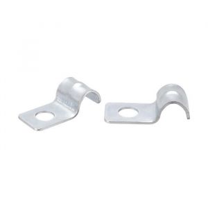20Pcs Attache pour Fixer Grillage Rigide Tube Sangle Collier Serrage Acier carbone zingué pour Tuyau 21x10x7mm 6mm ID