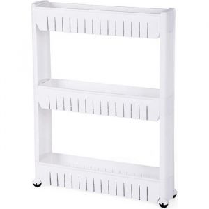 3 &eacute;tages Etag&egrave;re de rangement Armoires de cuisine Chariot de stockage Meuble de rangement &agrave; roulettes Etag&egrave;re de cuisine 270