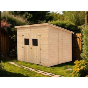 Abri de jardin bois 3x2.20m