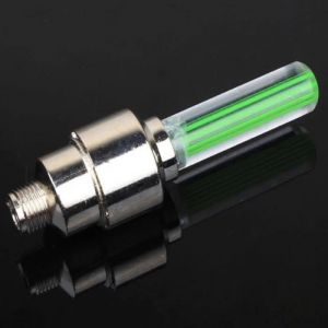 D&eacute;coration de v&eacute;loCapuchon de valve &agrave; LED pour roues de v&eacute;losvoitures&eacute;tancheled lumineux de bouchon de valve de - Green[B5911]