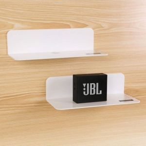 Etagere Murale Blanche Lot de 2 Agrandissez Facilement lespace Mural - 229cm Etagere sans percer en Acrylique pour Chambre