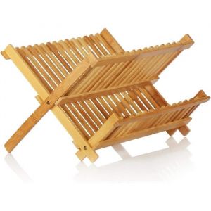 Égouttoir pour vaisselle pliable - égouttoir en bambou - égouttoir à vaisselle - sèche-vaisselle - égouttoir à vaisselle (1 pi