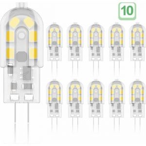 Ampoule LED G4 2W - Blanc Chaud 3000K - Pack de 10 - Classe &eacute;nerg&eacute;tique A+
