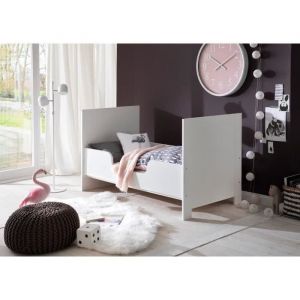 Kit dévolution OLIVIA pour lit à barreaux - Compatible avec chambres Duo et Trio BERRY et NIKO - L140 x H27 x P2 cm - Blanc