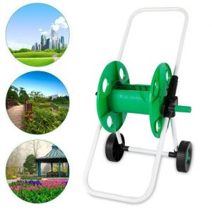 Chariot &agrave; Tuyau - Enrouleur pour Tuyau dArrosage - Chariot de Enrouleur pour 50 M&egrave;tres de Tuyau dArrosage 1/2