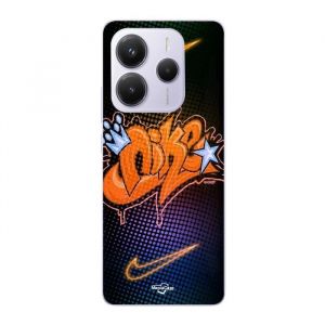 Coque - Maniacase - Xiaomi Redmi Note 14 5G - Souple - Orange - Nike Just Do It