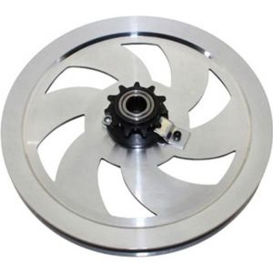 KIT CHAINE POULIE REPLAY ALU POUR MBK 51 AVEC PIGNON 11 DTS