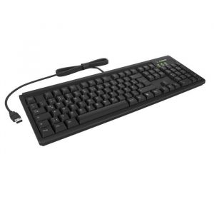 Clavier &eacute;tanche - KeySonic - IPX7 - 19.1x46.7x4.2 cm - Linux compatible - Contr&ocirc;le du volume - Solide - Noir