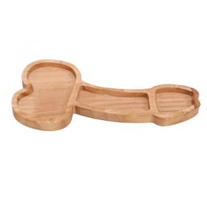 VINGVO Planche Apéritif Planche dapéritif en bois composite en forme de trompette Plateau de plats cuisinés pour cadeau de