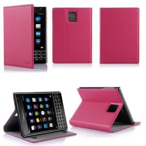 Etui coque - XEPTIO - Blackberry Passport - Rose - PU Cuir - Ultra Slim