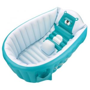 Baignoire Gonflable Pour BébéBaignoire Anti-Glissante Pliable Voyage Epais Bébé Bain Douche Bassine Siège(Bébés de 0 à 46 mois).