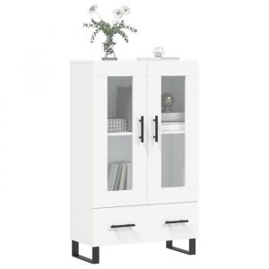 Bon plan Buffet bahut vaisselier - JILI HOT - Buffet haut blanc 695x31x115cm - Bois dingénierie - commode Salon/Cuisine