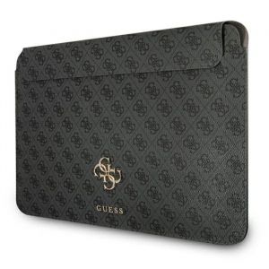 Guess 4G Big Metal Logo Computer Sleeve - Étui pour ordinateur portable 13 (Noir)