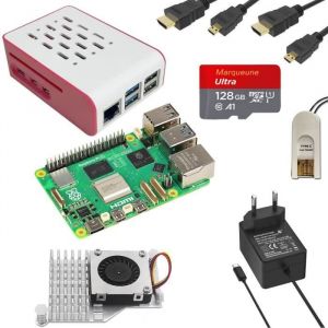 Kit de démarrage Raspberry Pi 5 - 128 Go Edition - Raspberry Pi 5 (8 Go de RAM) / Raspberry Pi OS préinstallé