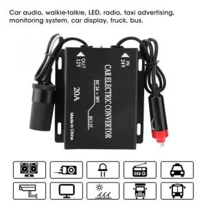 Convertisseur de Tension Voiture 24V vers 12V - GAROSA - Alimentation Stable - Protection Intégrée