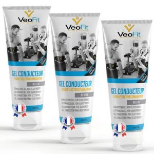 Gel ConducteurVEOFIT pour Ceinture Abdominale d’Electrostimulation, Electrodes, EMS, TENS, Pads - 3*250ml