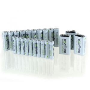 EXALIUM - LOT DE PILES x10 AA LR6 + x10 AAA LR3 + x3 6LR61 9V EXALIUM