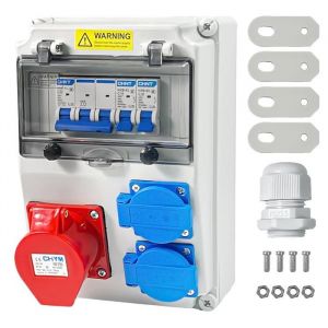 Coffret &Eacute;lectrique de Chantier Tableau &Eacute;lectrique 16A 230V 2x16A 1x32A IP54