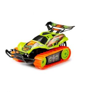 V&eacute;hicule radiocommand&eacute; Chenille New Bright Engin A 1/18 - Orange - Batterie rechargeable - Enfant