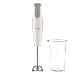 MOULINEX Daily chef Mixeur plongeant 600 W 2 vitesses Ergonomique Pied antiéclaboussures inox 4 lames Powelix DD551110