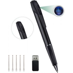 Caméra Espion Stylo Caméra Portables Cachée HD 1080P Mini Caméra Portables Micro Caméra Photographie et Enregistreur Vidéo