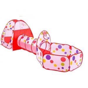 Maison de jeu pour enfants jouets int&eacute;rieur et ext&eacute;rieur Tunnel rampant tente 3 pi&egrave;ces ensemble oc&eacute;an balle piscine b&eacute;b&eacute; parc cl&ocirc;tur