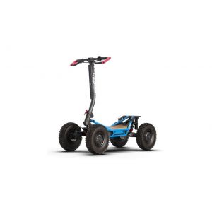 VEEHOP trottinette &eacute;lectrique 4 roues tout terrain pour PMR et s&eacute;niors bi-moteurs 3200W - 60V 288Ah bleu