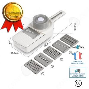 CONFO® Broyeur de pommes de terre domestique artefact de cuisine de coupe de légumes multifonctions essuie-glace radis acier