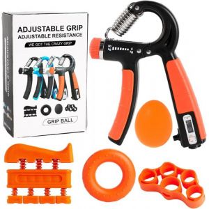 Hand Grip - Hand Gripper Exerciseur de Main &agrave; R&eacute;sistance R&eacute;glable Anneau dexercice Entra&icirc;neur DoigtsBalle Anti-Stress
