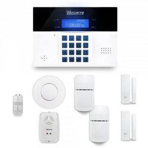 Alarme maison sans fil - DNBi - 1 à 2 pièces - Détecteur de mouvement - Alerte dintrusion - GSM
