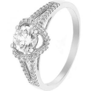 Bague Solitaire - LOVA LOLA VAN DER KEEN - 5.5 mm - Argent Massif 925 - Oxyde de Zirconium - Femme