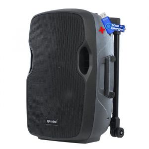 Enceinte active GEMINI AS-12TOGO Sono DJ sur batterie 1500W 12 Pouces avec USB SD Bluetooth RADIO FM +clé USB 32Go