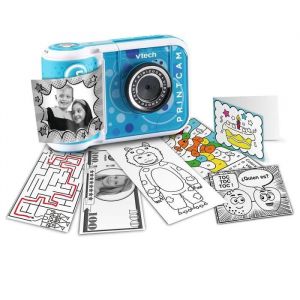 Appareil photo - VTECH - Kidizoom Print Cam Bleu - Selfies faciles - Effets photo spéciaux - Jeux