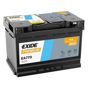 BATTERIE EXIDE PREMIUM EA770 - L3 12V 77AH 760A +D