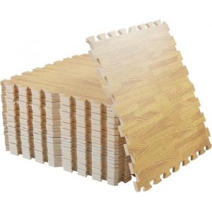 Dalle en Mousse B&eacute;b&eacute; 60 x 60 cm Tapis de Sol Sport Mousse Protection - UNHO - Multisport - Mixte - Marron