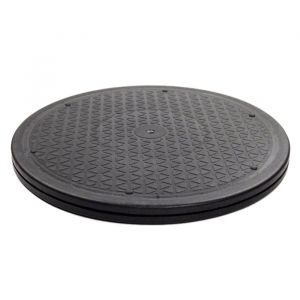 Support de Roulements &agrave; Billes en Acier Pivotant Rotatif Robuste de 12 Pouces pour Moniteur TV Plateau Tournant Lazy Susans Forme