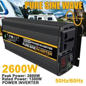 50Hz 1000W - Onduleur solaire à onde sinusoïdale Pure transformateur 12V à 220V pour voiture et camping Car