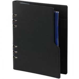 Agenda - Kalpa - E1016-01 - Cuir synthétique noir - A5 - Durable et personnalisable