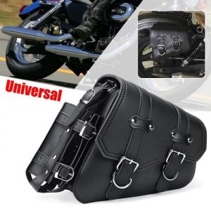 T4W 1x Moto Sacoche de Selle Laterale en Cuir PU Pour Harley Sportster XL883 XL1200 04-UP Droite